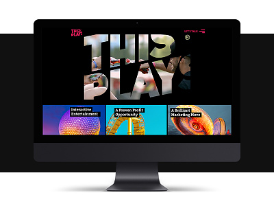 ThisPlays Web desktop flat hero presentation responsive simple typography video web webdesign website