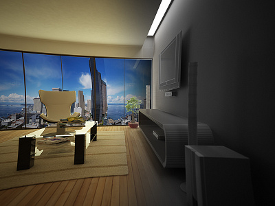 VR Minimalist Interior 3d 3dmax model rendering texture vray wireframe