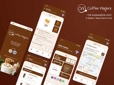 Coffee House Minimalist Mobile Application Design