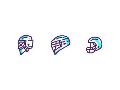 Helmet Series - Sports clean flat football hockey icon icons lacrosse outline sport sports ui