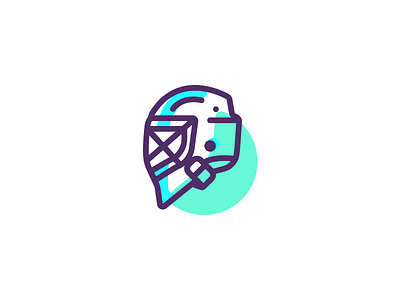 Helmet Series - Hockey mask clean design flat helmet hockey icon icons outline sport sports ui