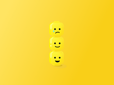 Lego emotions design icons illustration lego lego head simple vector