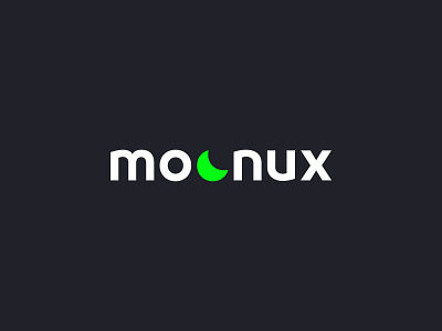 moonux logo ashique ukkadan branding clean flat graphic design identity lettermark logo logotype minimal moon moonux ologo typography logo ui ux