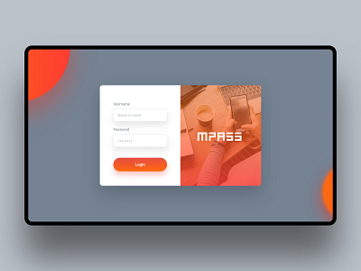 UI/UX for mPass web app