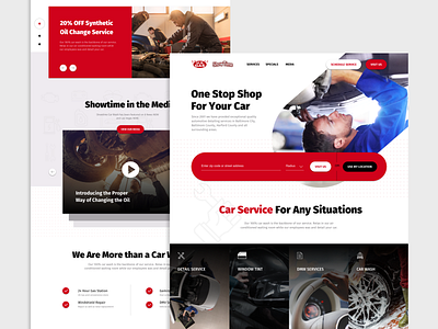 Car-shop landing page