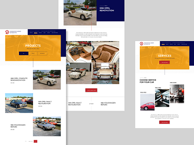 Charleston Import Automotive - website redesign pt. 2 article page car grid design header hero image landing page retro design vintage design