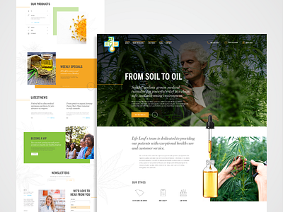 Life Leaf - website design