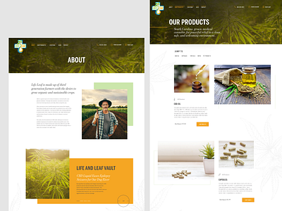 Life Leaf - website redesign pt. 2 article page cbd desktop design grid design grid layout header hero image landing page ui ui design wordpress