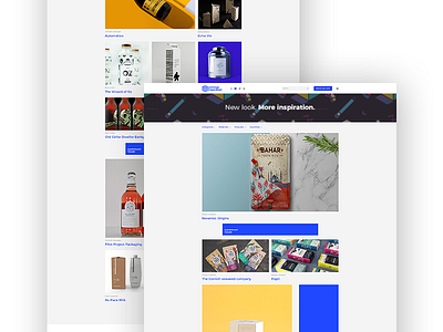 packageinspiration.com re-design homepage redesign web web ui
