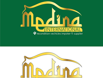 Medina International icon logo logodesign logos typography