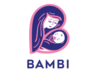 Babies And Mothers Bonding Initiative Logo illustrator logo logo design vector
