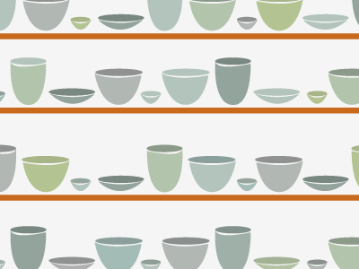 Empty Bowls bowls illustration