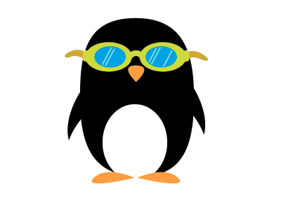 Illo Gone Rogue goggles illustration penguin vector