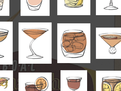 More Cocktail Illustrations