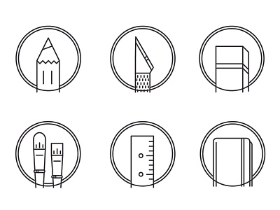 Designer's Toolbox Icons 1 icons illustration illustrator symbols vector