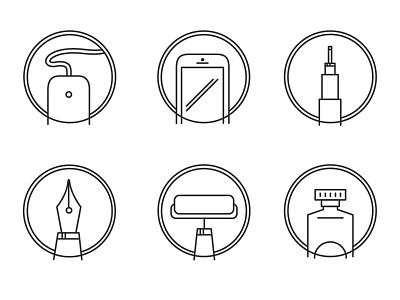 Designer's Toolbox Icons 2 icons illustration illustrator symbols vector