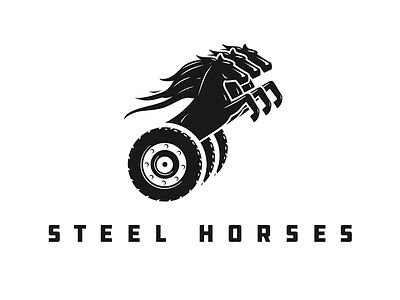 Steel Horses Logo - Final graphic design horse illustrator logo vector