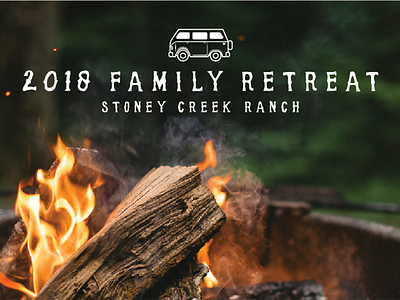 2018 Family Retreat camping christian church image logo promo retreat