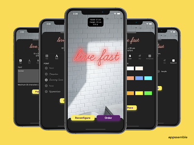 Doira - Neon made easy. android app ios mobile design