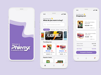 Phlenyx eCommerce checkout ecommerce app sales