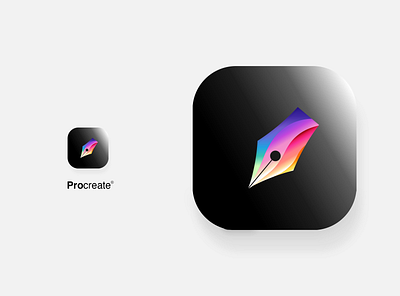 Procreate App Icon Redesign branding design getcreativewithprocreate logo procreate procreate art redesign redesign concept ui ux