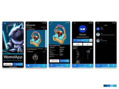 NFT Gaming Wallet crypto dapp design nft ui wallet