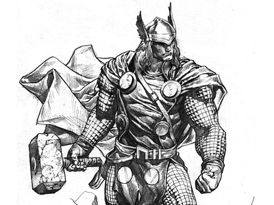 Thor Pencil Sketch