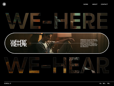 We Here - We Hear #002 branding design graphic design illustration logo minimal portfolio typography ui webgl