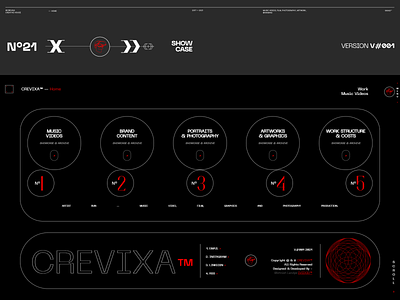 CREVIXA™ — Design & Development by IVIIXIO™ branding design graphic design illustration logo minimal portfolio typography ui webgl