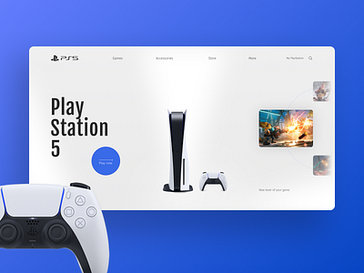 PlayStation5 Design Concept design figma playstation5 ui ux uxui web webdesign