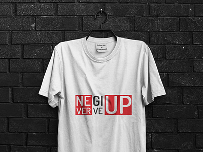 Never Give Up - Typography T-shirt Design