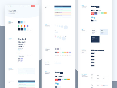 Design System Aviair blue style guide brand guidelines brand identity branding design system design systems style guide style guides styleguide white style guide