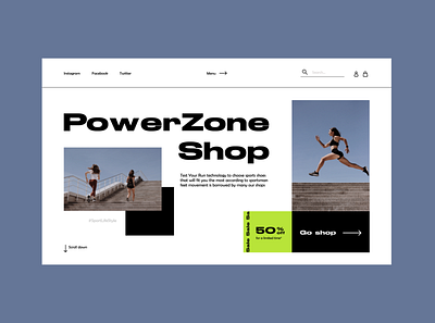 UX/UI Design Concept for Sport Shop daily design ecommerce inspiration landing page sport ui ux uxui web website workout