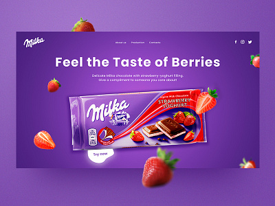 UX/UI design for new Milka product