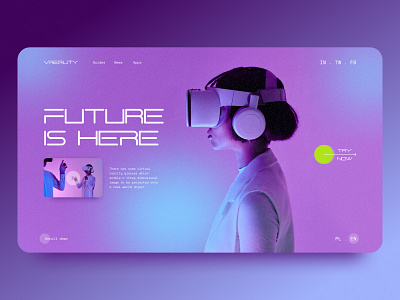UX/UI Concept for VR glasses artificial intelligence daily design figma future graphic design inspiration landing page photoshop ui vrglasses web webdeisgn website