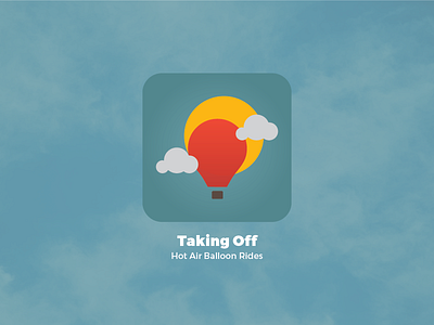 Daily UI Challenge | Day Five | App Icon 005 challenge dailyui hot air balloon phone app screen ui ux