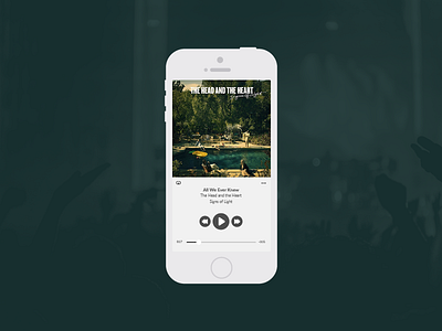 Daily UI Challenge | Day Nine | Music Player 009 challenge dailyui music phone player screen ui ux