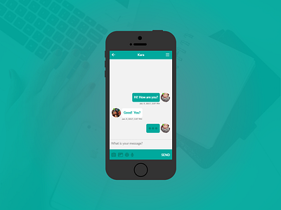 Daily UI Challenge | Day Thirteen | Direct Messaging 013 app challenge chat dailyui message phone screen ui user ux