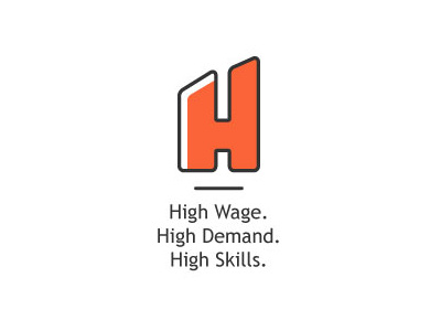 H3 Logo branding concept design graphic design jobs letter logo logo logo design nebraska reject typography