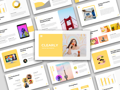 Clearly - Business Presentation Template agency business clean clearly colorful company corporate creative design elegant google slides infographic keynote modern pitch deck pitchdeck portfolio powerpoint presentation
