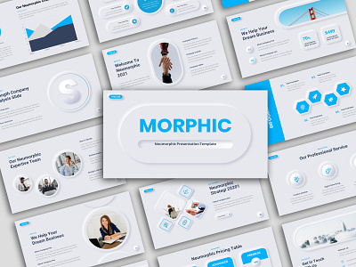 Neumorphic Business Presentation Template 3d agency annual report business chart company profile corporate creative data report diagram ecommerce elegant entrepreneur excel finance infographic keynote modern neumorphic pitchdeck