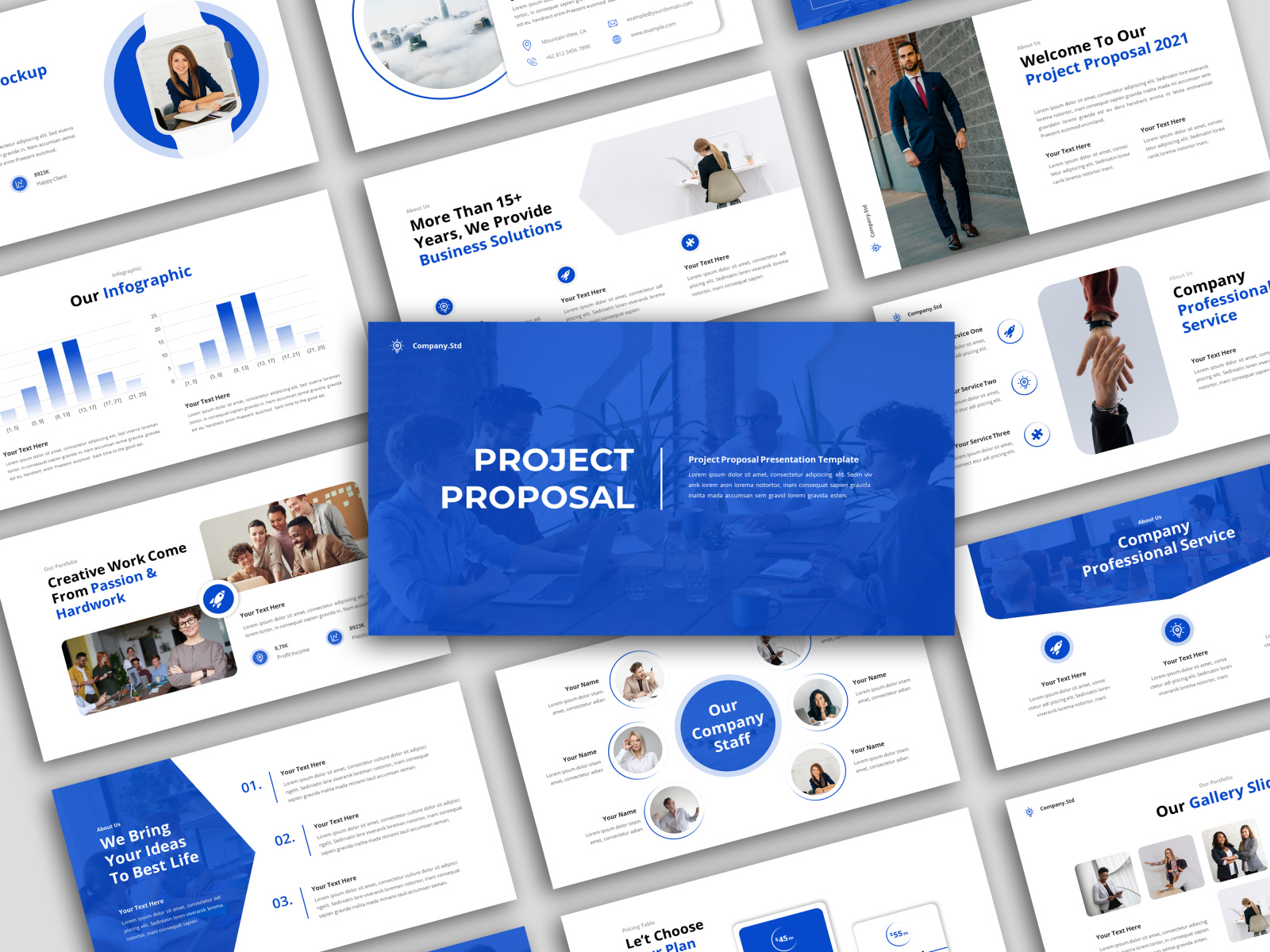 Project Proposal - Business Presentation Template by YeenStudio on Dribbble