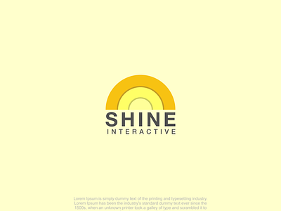 shine logo brand identity branding design graphic design logo logo design logodesign sun shine vector