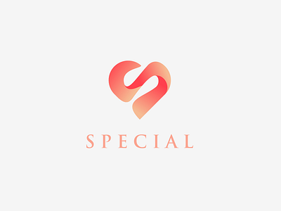 letter s and love logo design brand identity branding design graphic design illustration logo logo design logodesign ui vector