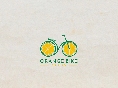 orange bike logo bicycle bicycle logo bike logo brand identity branding design graphic design illustration logo logo design logodesign orange orange bike orange bike logo ui vector