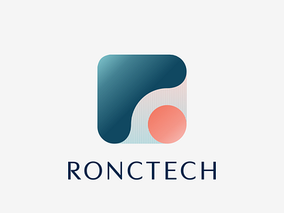 RONCTECH LOGO abstrac r brand identity branding design graphic design logo logo design logodesign r r logo technology technology logo