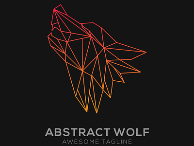 line wolf logo abstrac wolf brand identity branding design graphic design lineart logo logo logo design logodesign wolf wolf lineart logo wolf logo