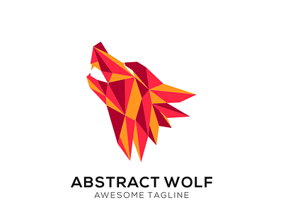 abstrac wolf logo