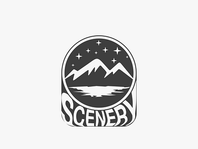 scenery logo brand identity branding design graphic design illustration landscape silhouette logo logo design logodesign scenery scenery logo