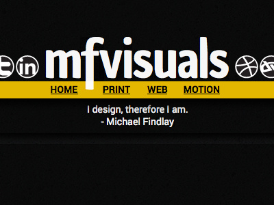 mfvisuals 2014 website concept